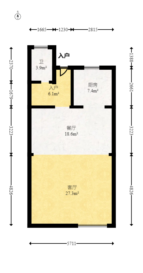 山水湾  5室3厅3卫   320.00万室内图1