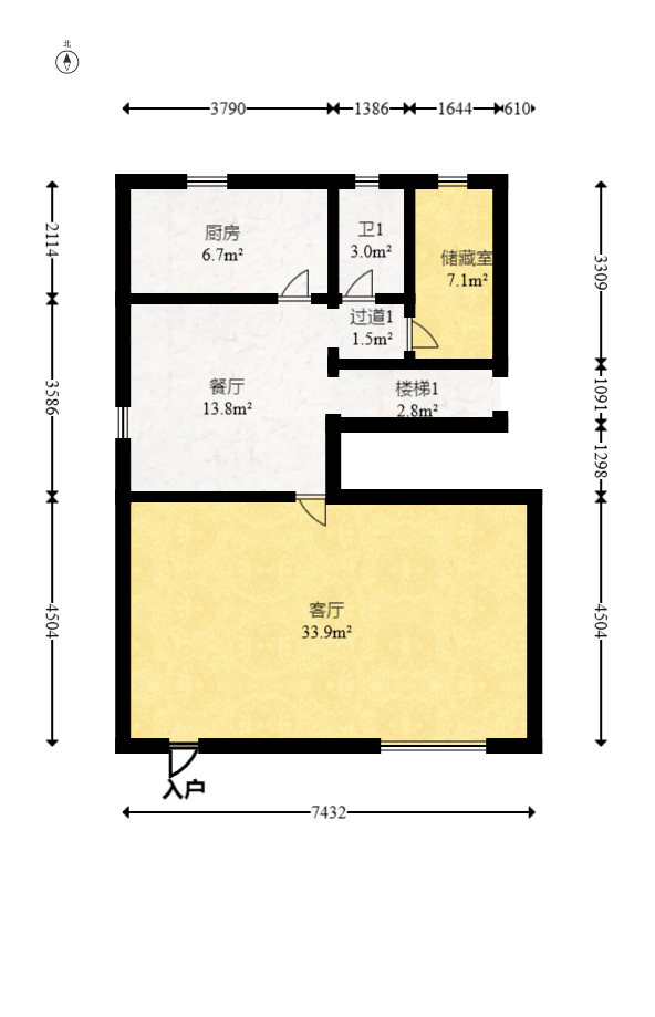 银宏小区  5室2厅4卫   268.00万室内图1