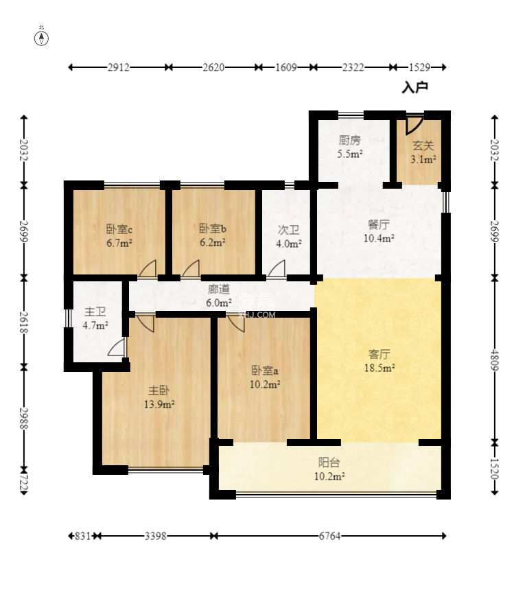 百世云境  4室2廳2衛(wèi)   120.00萬(wàn)