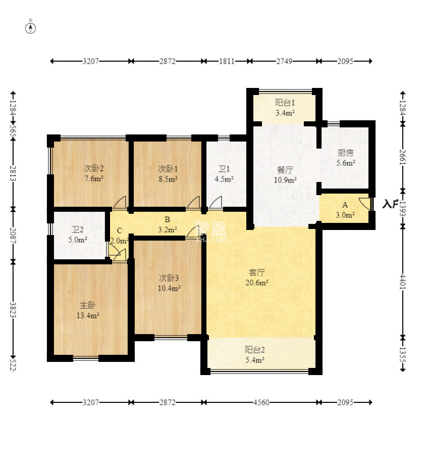 中建悦和城  4室2厅2卫    121.5万