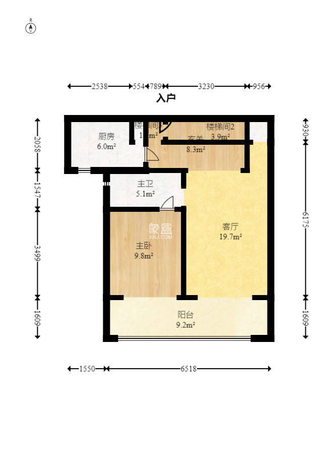 地鐵中建君和城  3室2廳1衛(wèi)   65.00萬