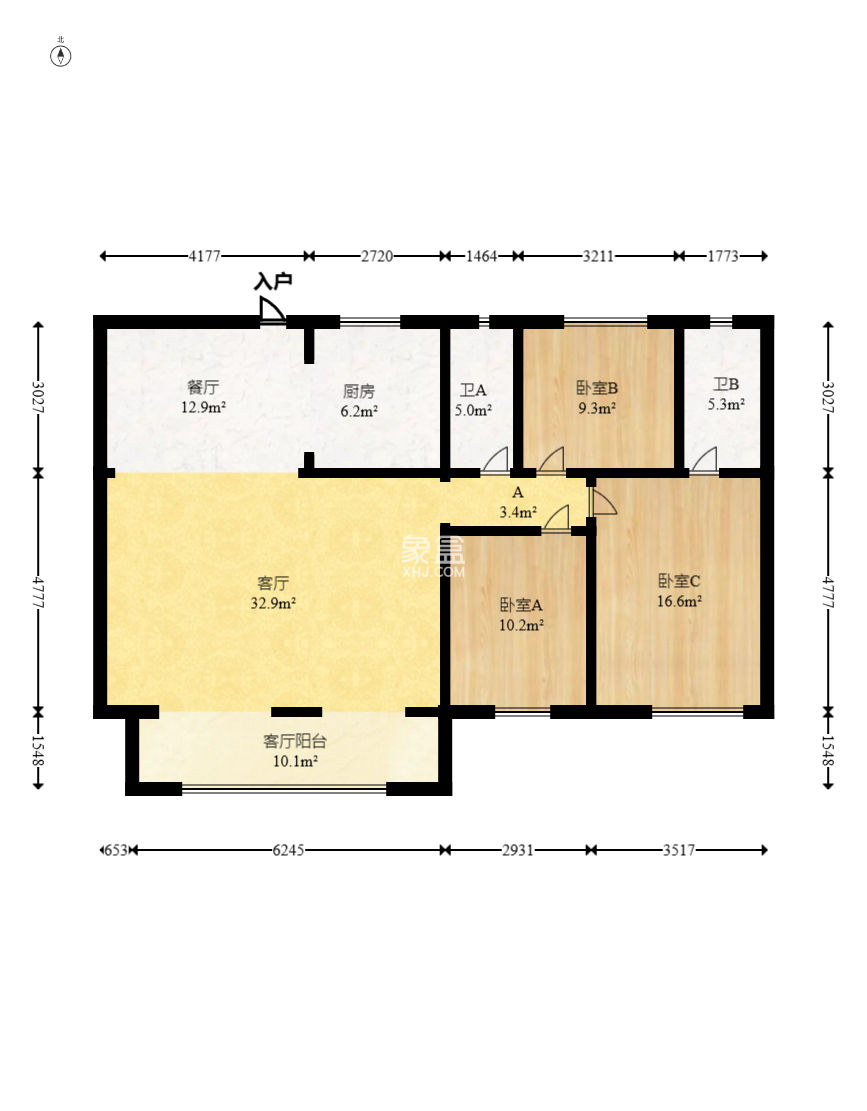 轨道中建麓江府  3室2厅2卫   175.00万