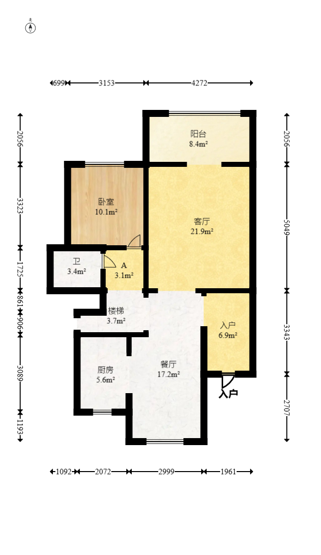 保利香槟国际  5室3厅3卫   435.00万室内图1