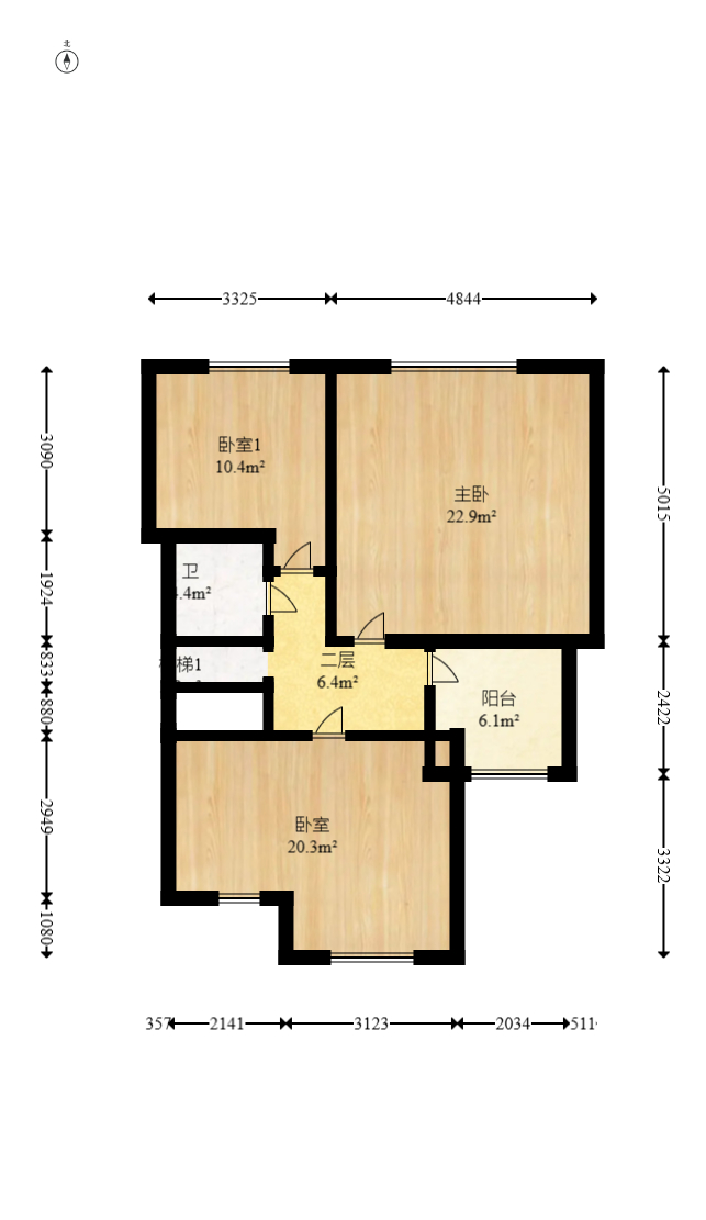 保利香槟国际  5室3厅3卫   435.00万其他