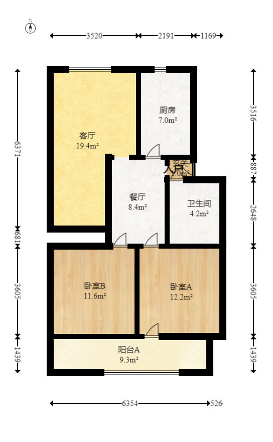 天心區(qū)政府機關宿舍（燕子嶺正街17棟）  2室1廳1衛(wèi)   55.80萬
