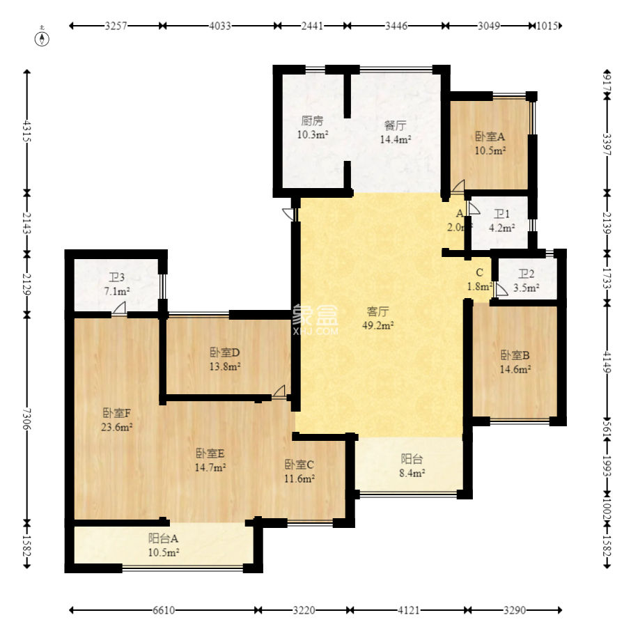 建投象山国际  6室2厅4卫    248.0万