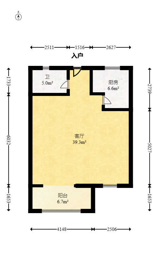 梅溪正荣府  4室2厅2卫   170.00万室内图1