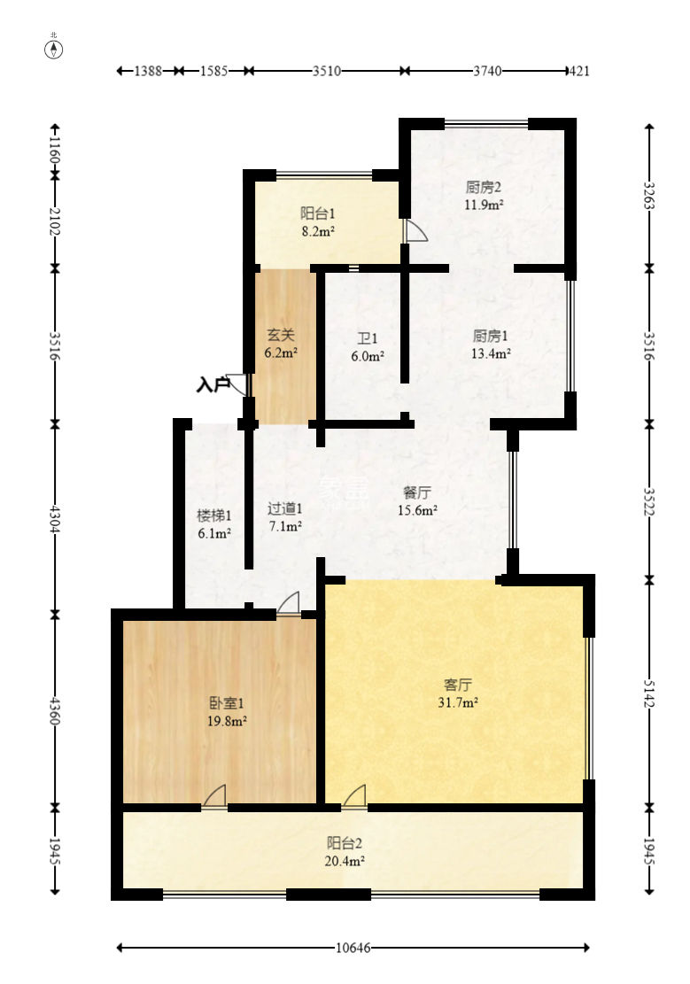 谷山逸墅  5室2厅4卫   383.00万