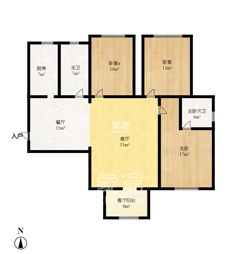 保利香槟国际  3室2厅2卫    1800.0元/月