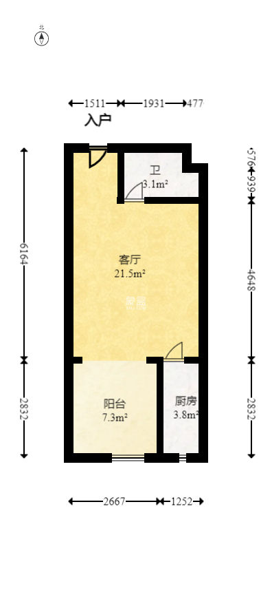 和隆花半里  1室1厅1卫   37.00万