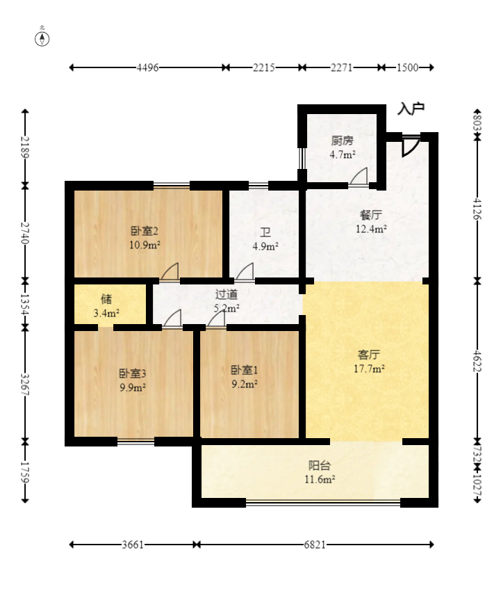 港湘铂玥(天园地芳国际珠宝城)  3室2厅1卫    53.8万 港湘铂玥(天园地芳国际珠宝城)  3室2厅1卫    53.8万户型图