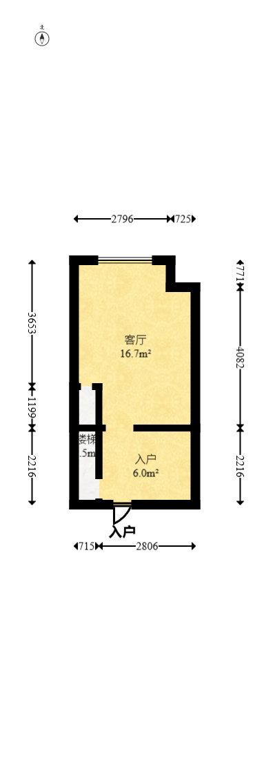 碧桂园星荟  1室1厅1卫    18.0万 碧桂园星荟  1室1厅1卫    18.0万户型图