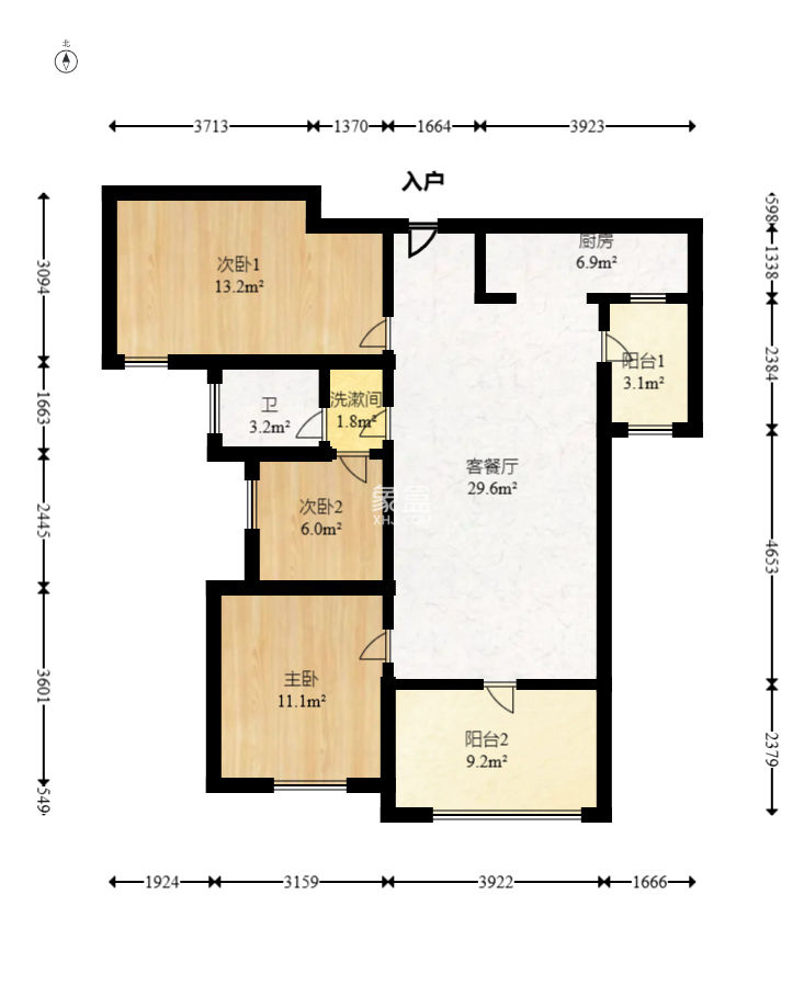 嘉宇北部湾A区  1室0厅0卫    65.8万