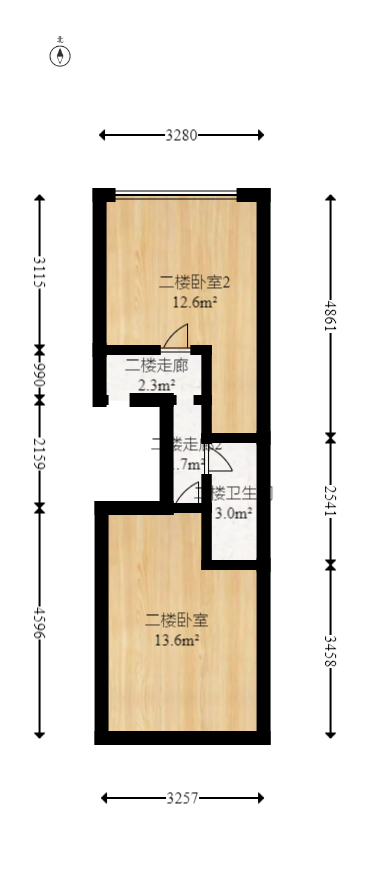 中交广场公寓  2室2厅2卫   45.00万其他