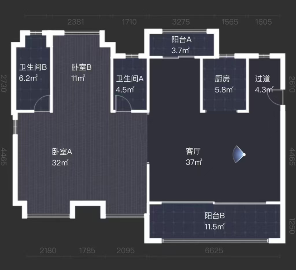 建发央著  4室3厅2卫   116.00万
