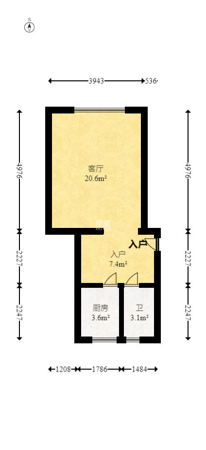 時(shí)代港灣  2室1廳1衛(wèi)   20.80萬