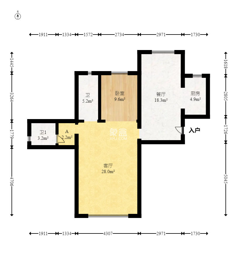 荣盛花语城  4室2厅2卫    109.8万
