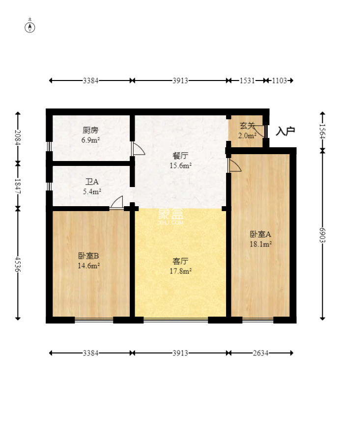 金麓西岸和苑  2室2厅1卫   72.00万