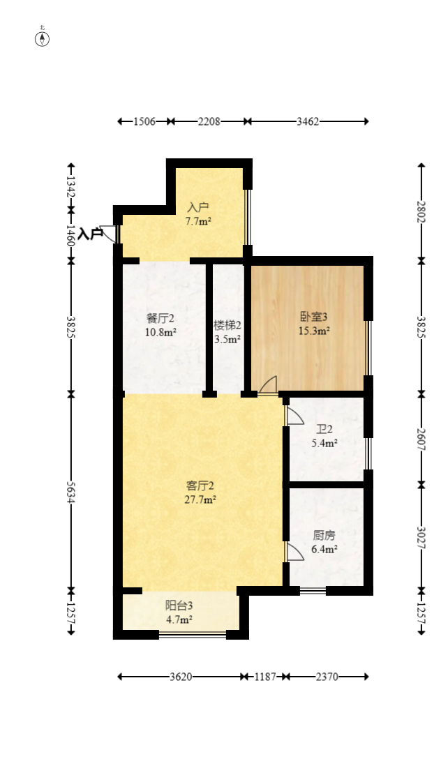 南国嘉苑  4室2厅2卫    90.0万室内图1