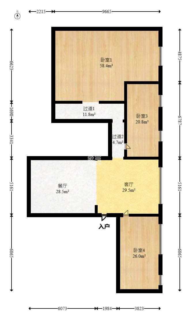东怡外国（南湖一号)  1室0厅0卫   260.00万