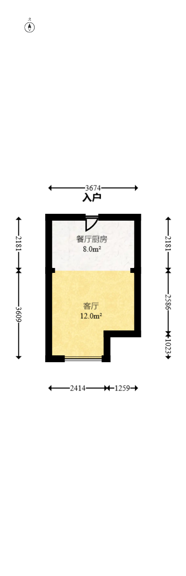 万科金色梦想A区  1室1厅1卫    1700.0元/月 万科金色梦想A区  1室1厅1卫    1700.0元/月户型图