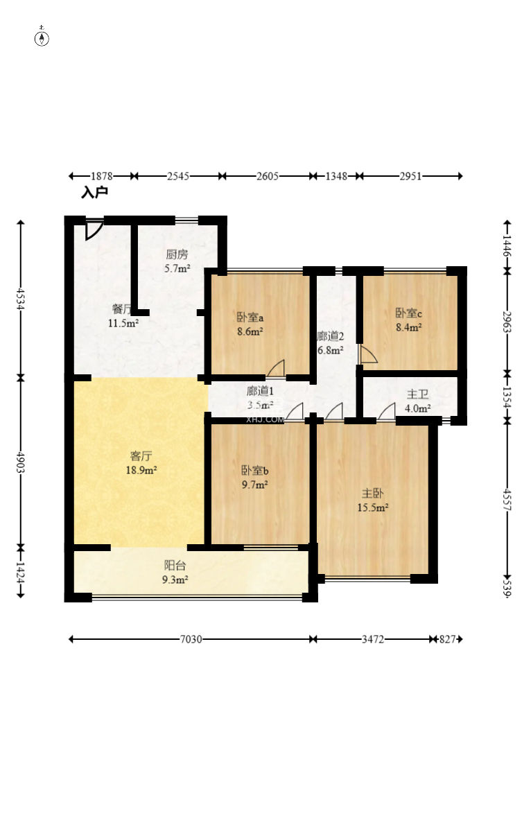 旭辉铂宸府  4室2厅2卫   135.00万