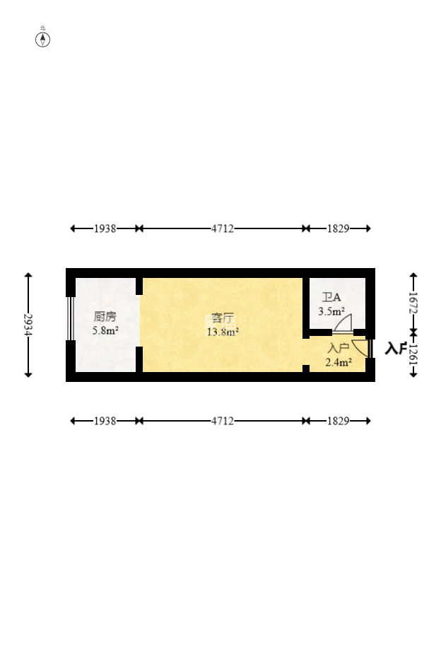 中建木莲工社  1室1厅1卫   28.00万