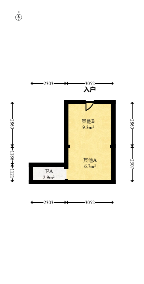 山水庭院  1室0厅0卫   11.00万室内图1