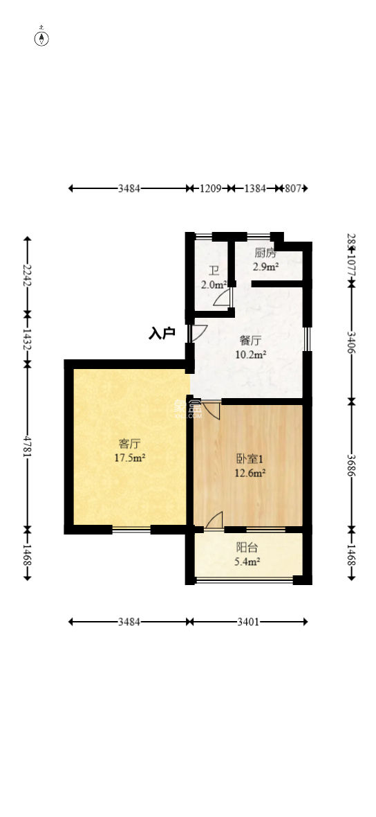 牛奶公司宿舍（和达公寓）  2室1厅1卫   39.80万