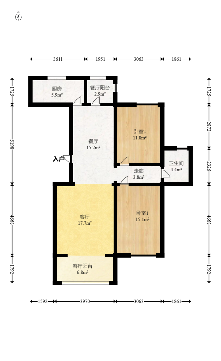 奥林匹克花园贡院二期  2室2厅1卫    82.0万 奥林匹克花园贡院二期  2室2厅1卫    82.0万户型图