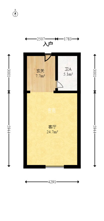 世茂铂曼  1室1厅1卫   71.00万