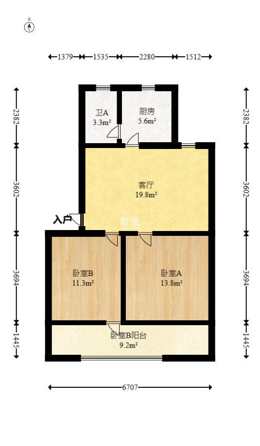 石岭塘小区长锦区  2室2厅1卫   38.00万