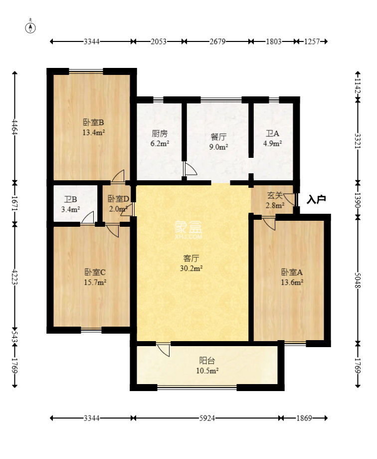 东风二村社区房  3室2厅2卫   82.80万