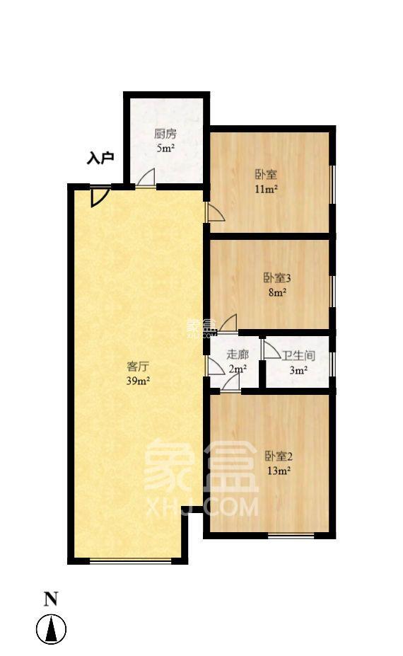 楚天世纪城西苑  1室0厅0卫   800.00元/月室内图