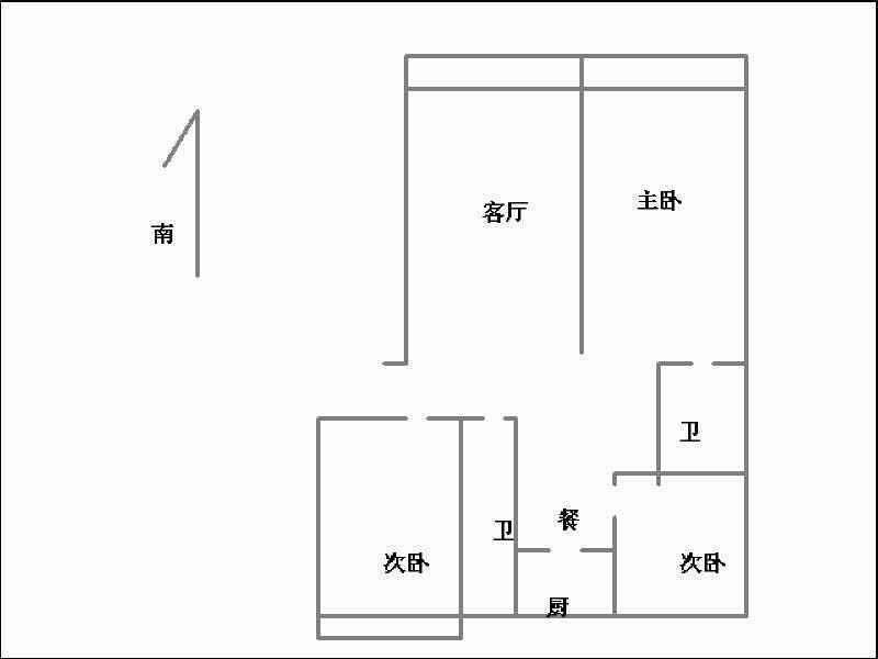 万聚凯旋城  3室2厅2卫   100.00万室内图