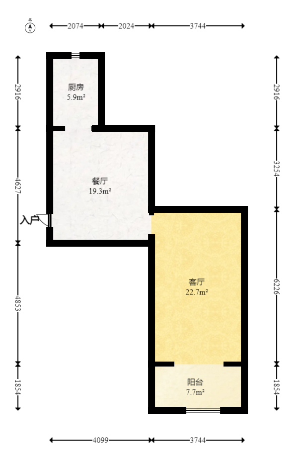 恒大雅苑  4室2厅2卫   145.00万室内图1