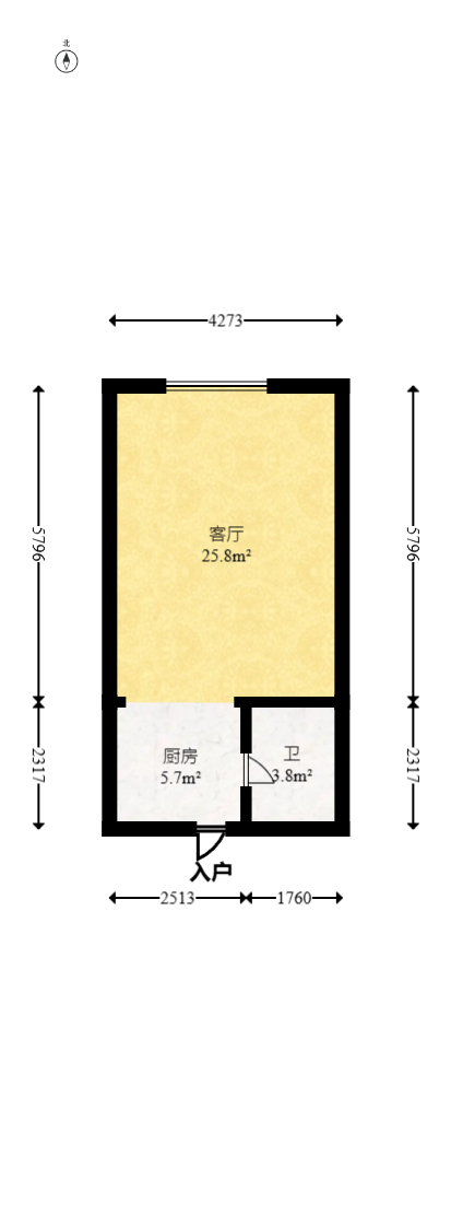 金科时代中心  1室0厅0卫    21.0万 金科时代中心  1室0厅0卫    21.0万户型图
