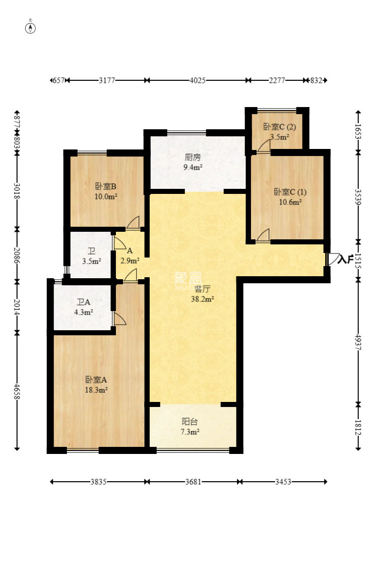 梦想枫林湾  3室2厅2卫   155.00万