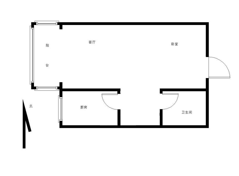 万浩家园  1室1厅1卫   40.00万室内图1