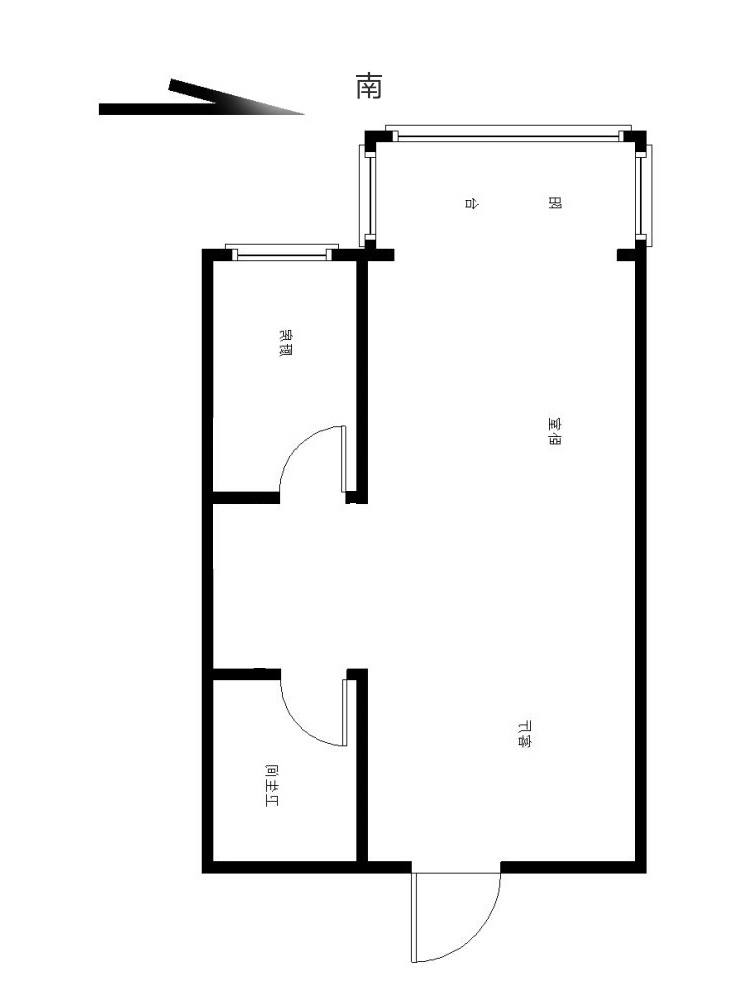 万浩家园  1室1厅1卫   46.00万室内图1