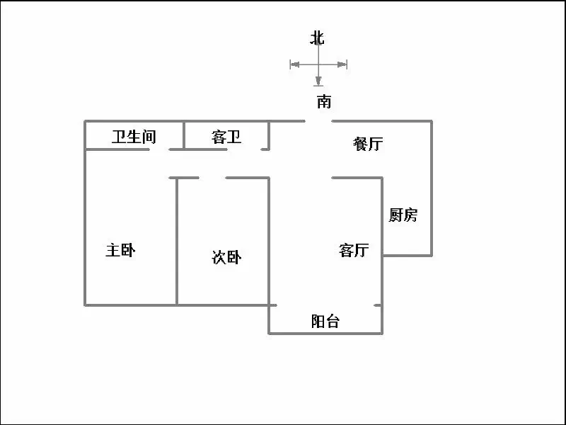 万聚凯旋城  2室2厅1卫   73.00万室内图