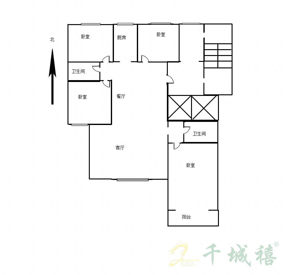 上都名苑  4室2厅2卫   170.00万