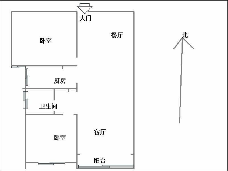 万聚凯旋城  2室1厅1卫   70.00万室内图