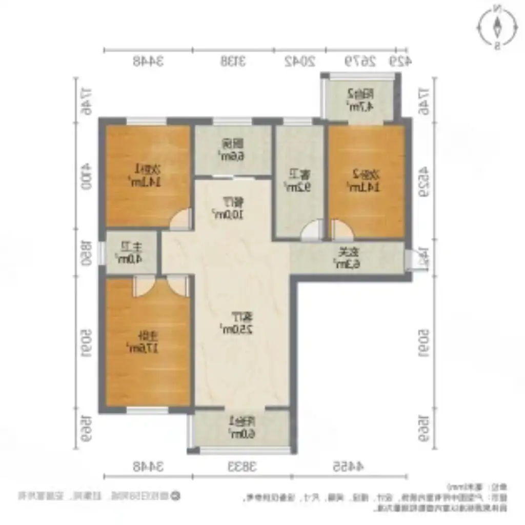 万聚凯旋城  3室2厅2卫   96.00万