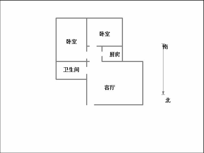 创鑫四期（创鑫华城）  2室2厅1卫   105.00万户型图