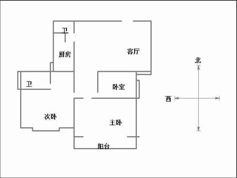 汉成华都西区  3室2厅2卫   99.00万室内图