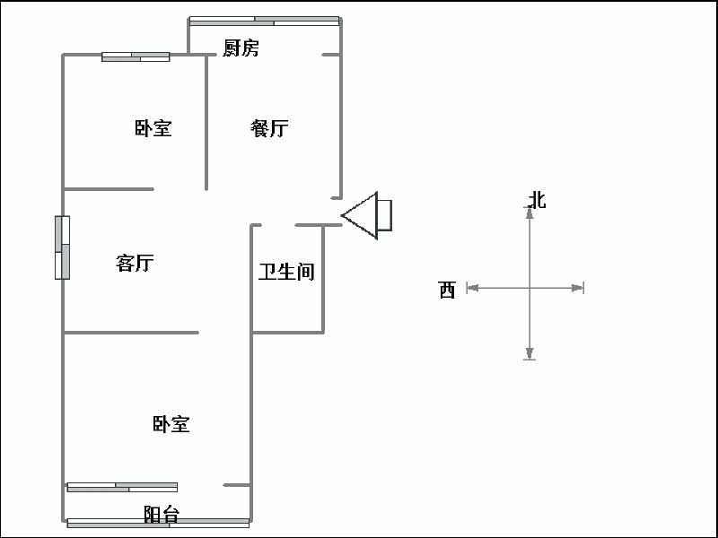 中柳林小区  2室2厅1卫   45.00万