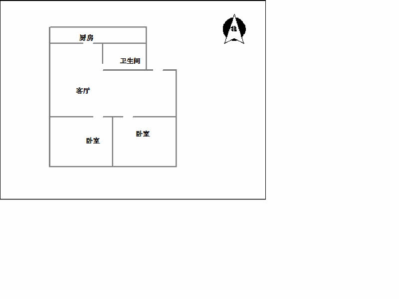 百花大街50号院（十八中家属院）  2室1厅1卫   58.00万室内图