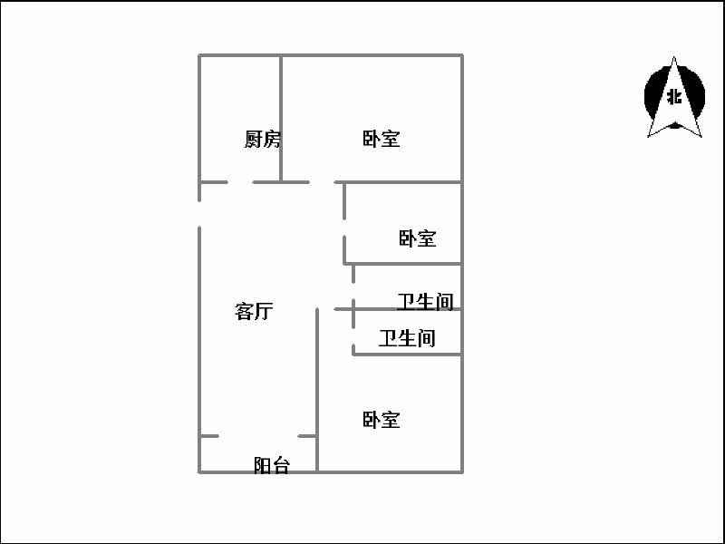 绿树林枫  3室2厅2卫   165.00万室内图