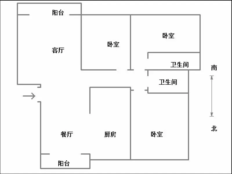 狮城阳光  3室2厅2卫   245.00万室内图